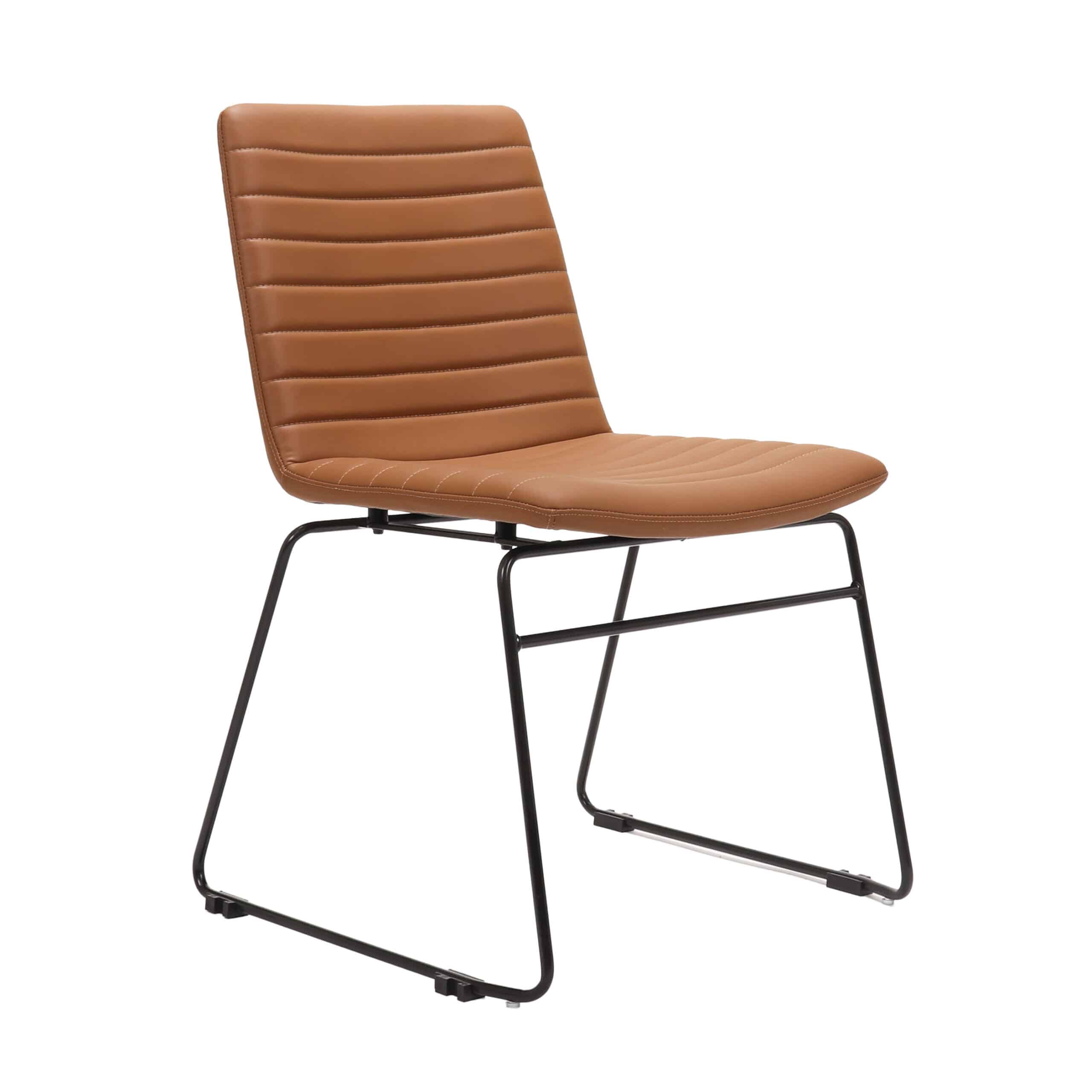 PORTA-SLED-CHAIR-BLACK-FRAME-AMBER