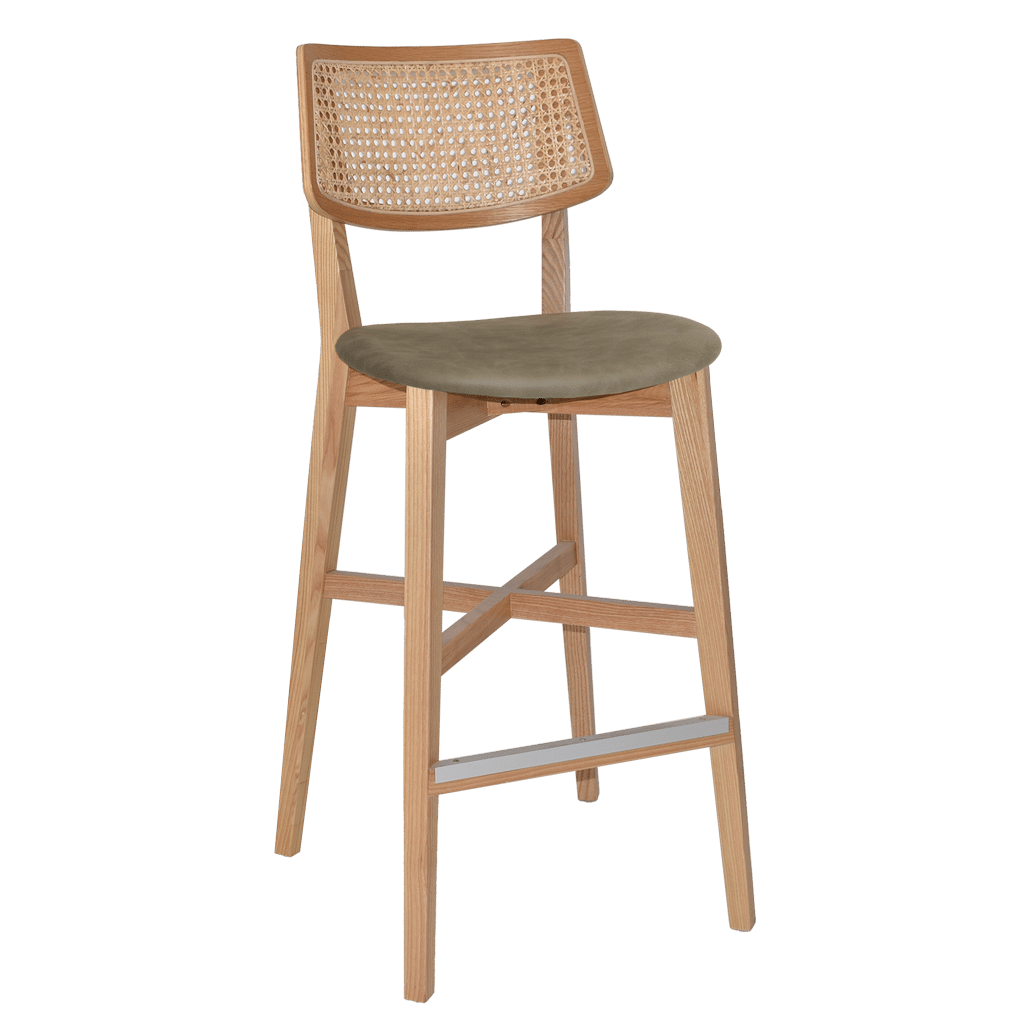 CAMPBELL 75 BARSTOOL OLIVE SEATPAD