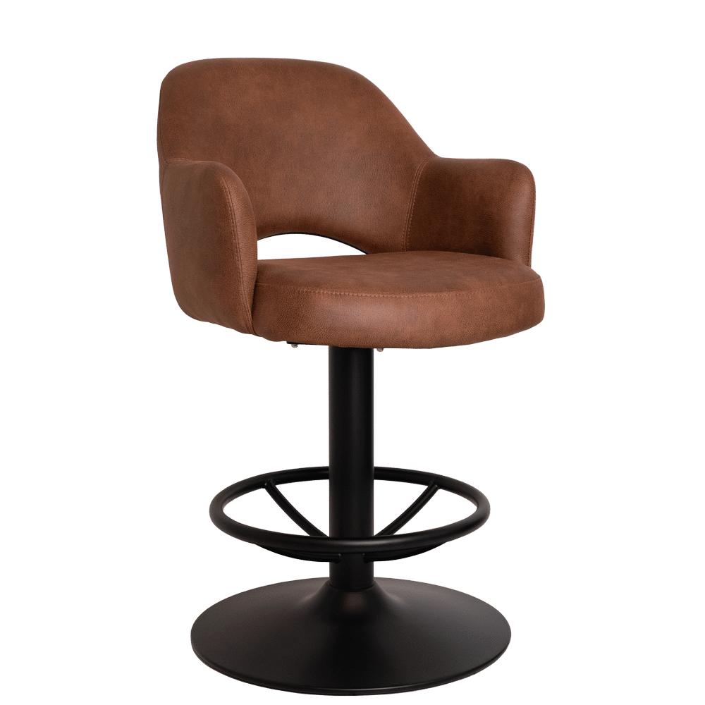 GROSVENOR GAMING STOOL BLACK EASTWOOD TAN