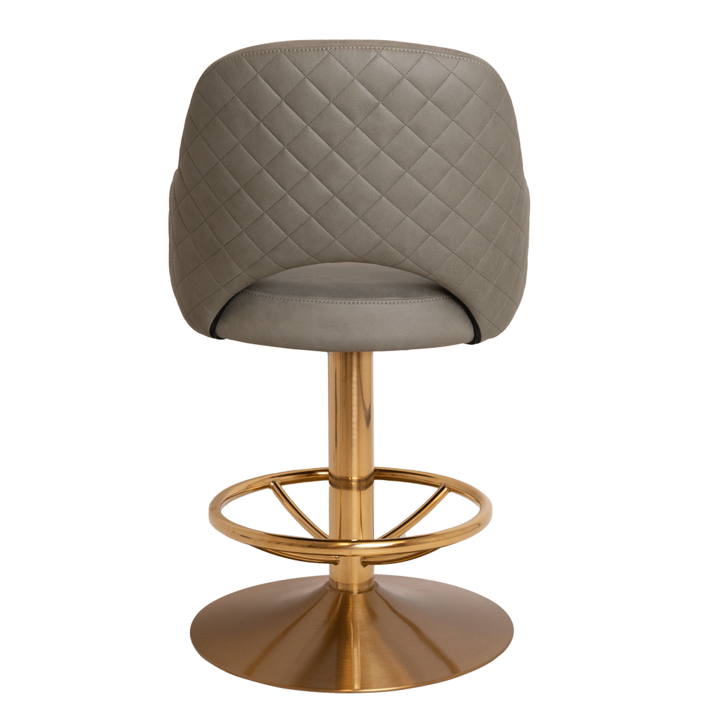 GROSVENOR GAMING STOOL BRASS REAR
