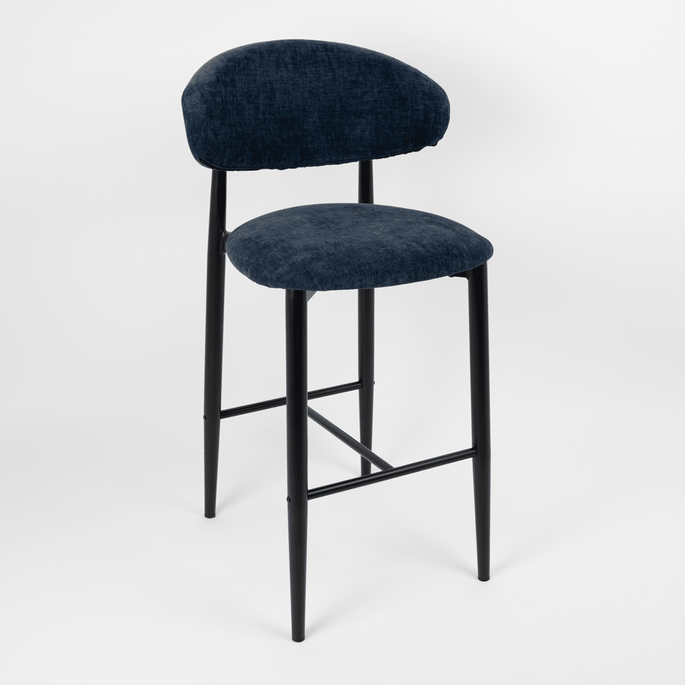 OHARA-75-STOOL-TIMBER-LOOK-BLACK-FRAME-DION-NAVY
